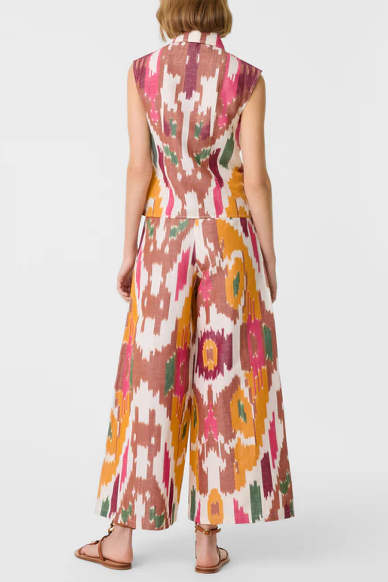 Ylenia Watercolor Ikat Top - Emporio Sirenuse