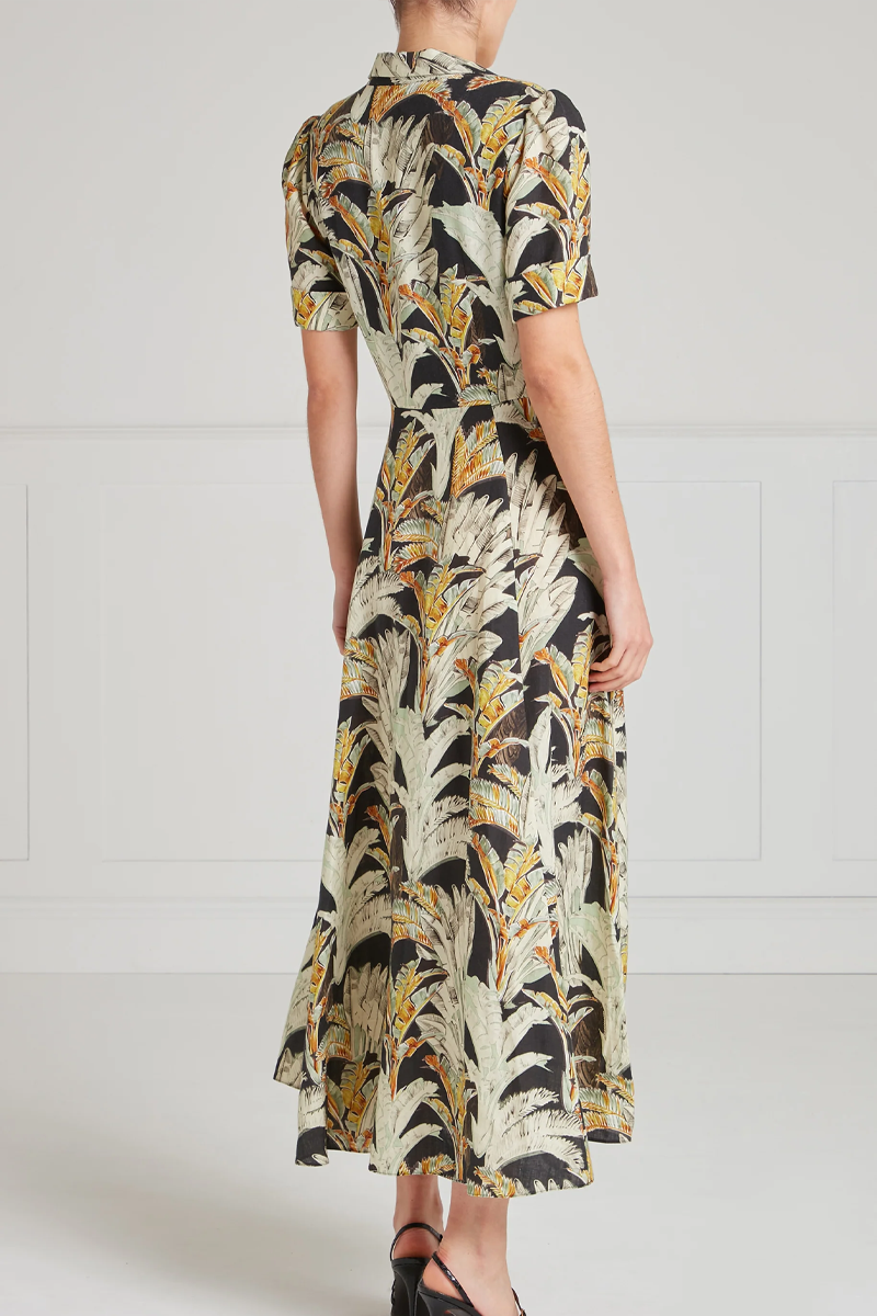 Baxter Linen Sleeved Dress - Temperley London