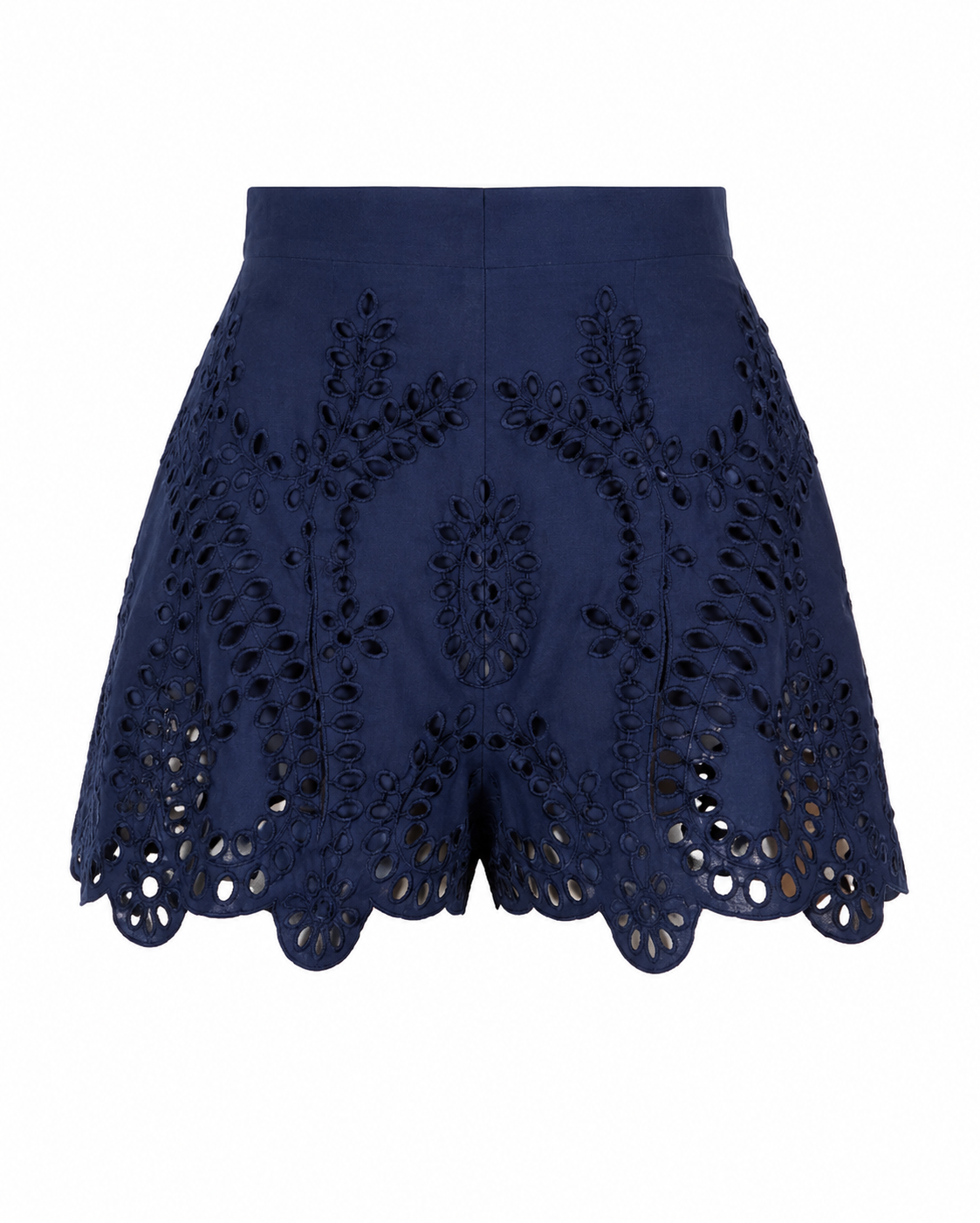 Charly Short in Indigo Embroidery