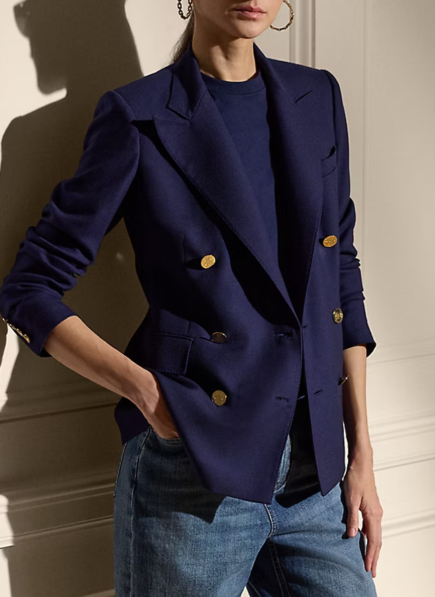 Camden Cashmere Jacket in Navy - Ralph Lauren Collection