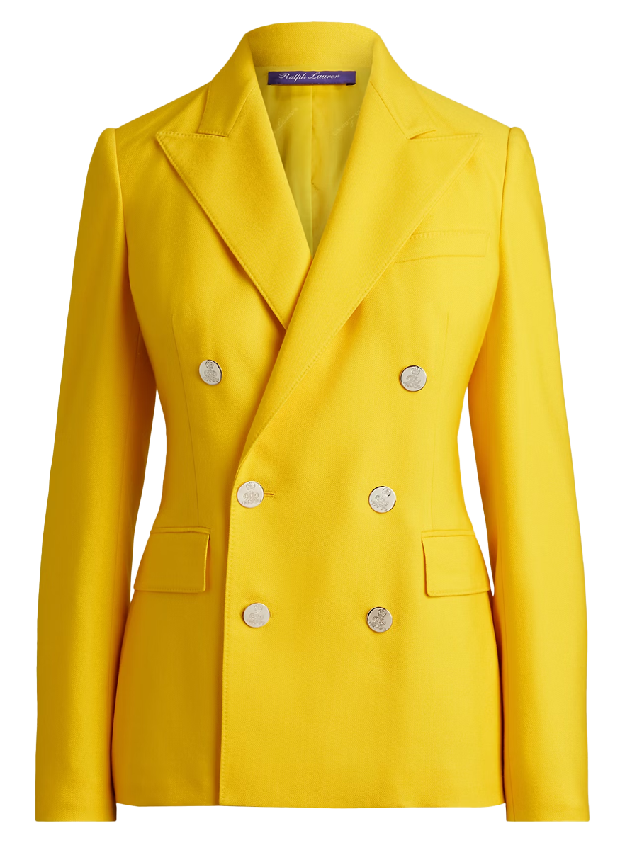 Camden Cashmere Jacket in Racing Yellow