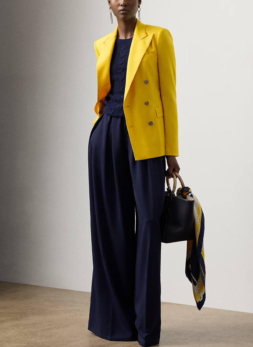 Camden Cashmere Jacket in Racing Yellow