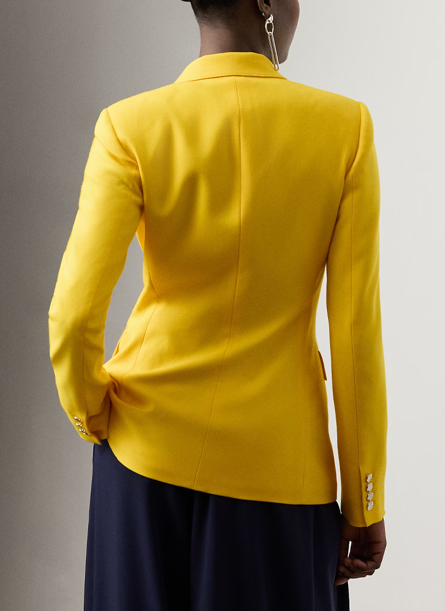 Camden Cashmere Jacket in Racing Yellow - Ralph Lauren Collection