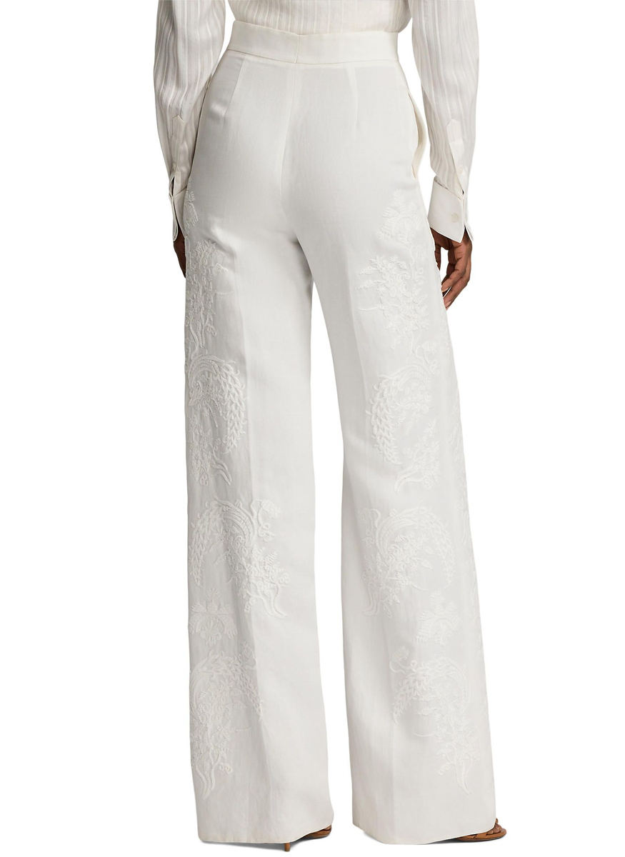 Dean Embroidered Micro-Piqué Pant - Ralph Lauren Collection