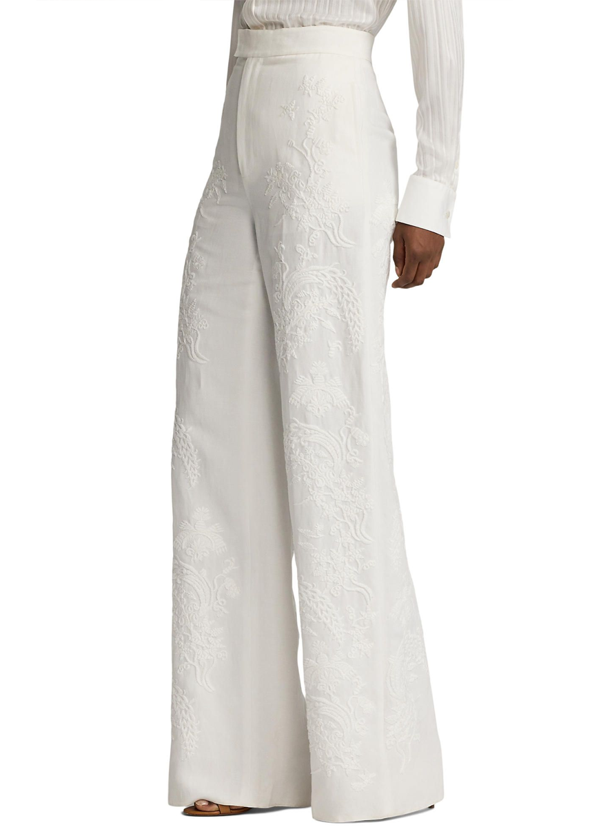 Dean Embroidered Micro-Piqué Pant - Ralph Lauren Collection