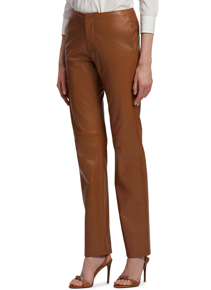 Benjamen Lambskin Pant - Ralph Lauren Collection