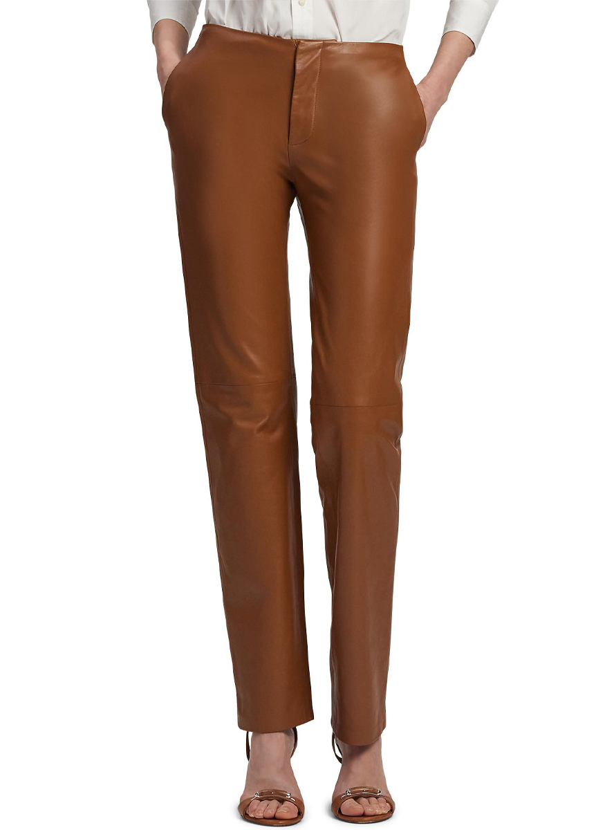 Benjamen Lambskin Pant - Ralph Lauren Collection