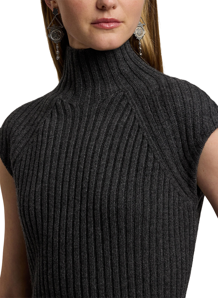 Lofty Cashmere Funnel Neck Sweater - Ralph Lauren Collection