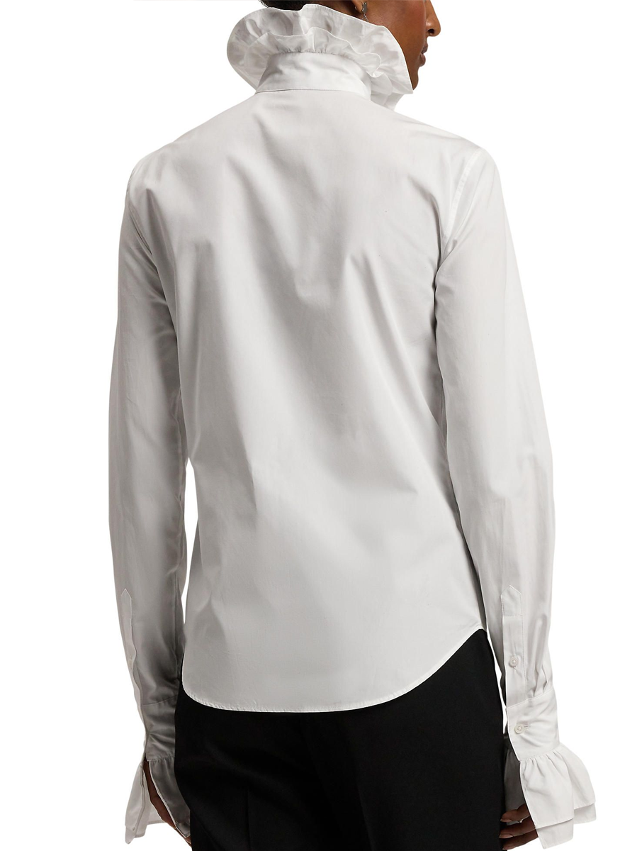 Dolley Cotton Broadcloth Shirt - Ralph Lauren Collection