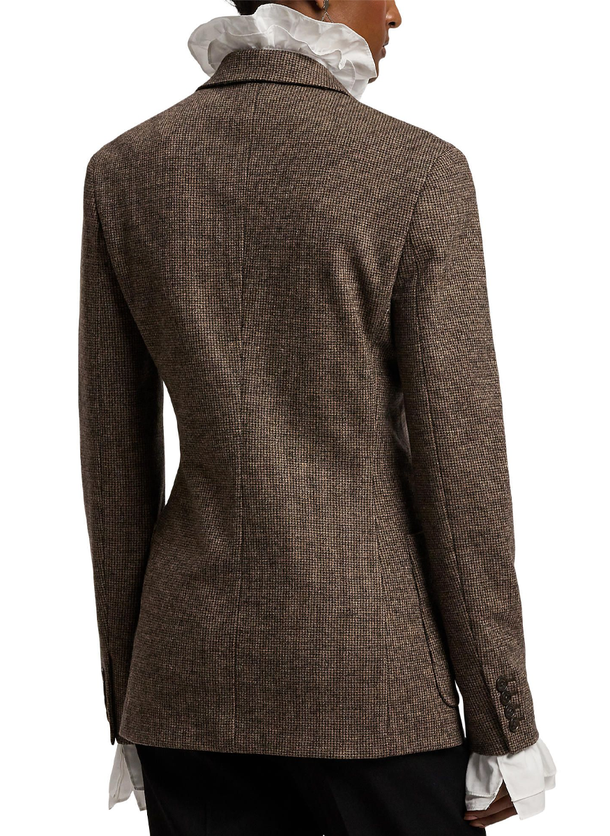 Hailey Tick-Weave Wool Jacket - Ralph Lauren Collection