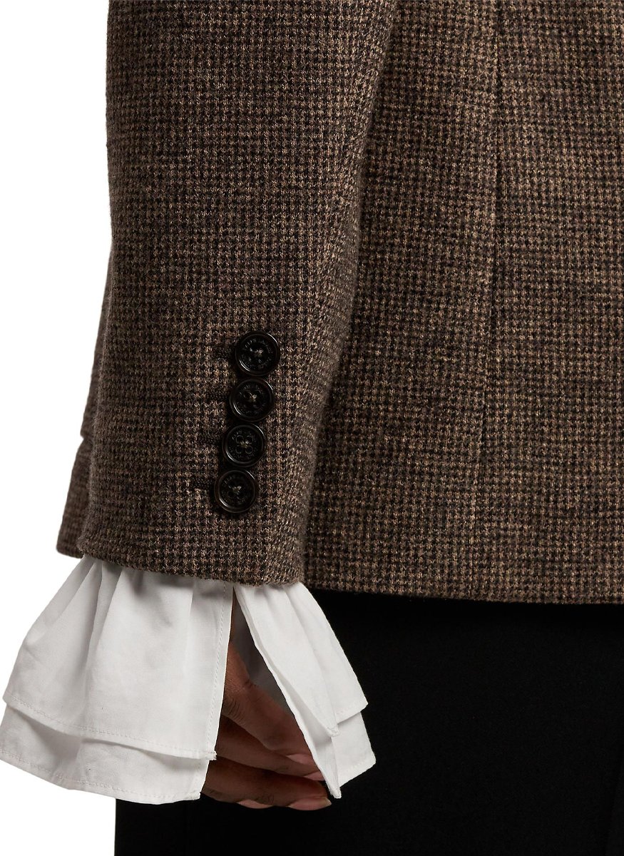 Hailey Tick-Weave Wool Jacket - Ralph Lauren Collection