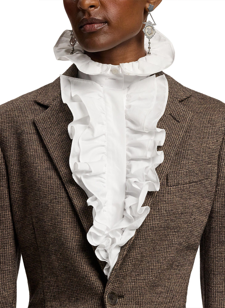 Hailey Tick-Weave Wool Jacket - Ralph Lauren Collection