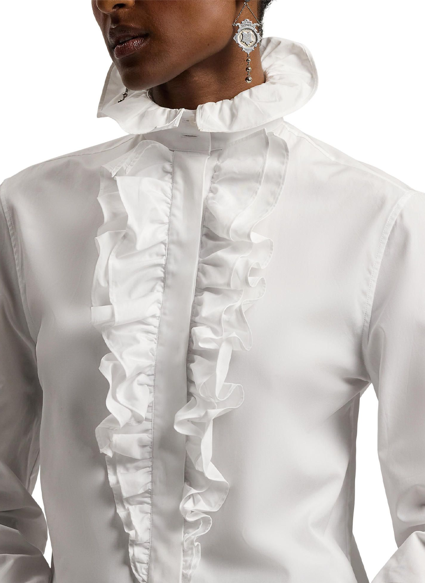 Dolley Cotton Broadcloth Shirt - Ralph Lauren Collection