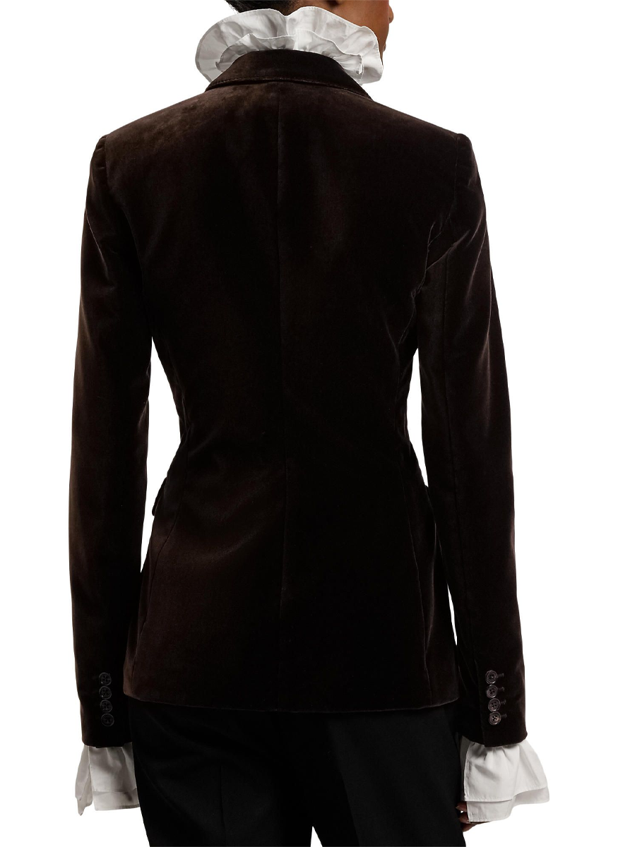 Parker Stretch Velvet Jacket - Ralph Lauren Collection