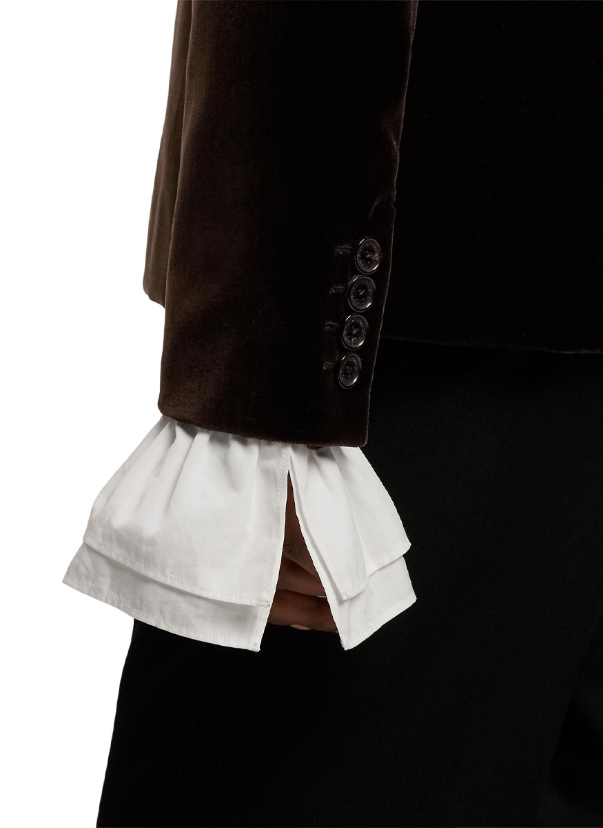Parker Stretch Velvet Jacket - Ralph Lauren Collection