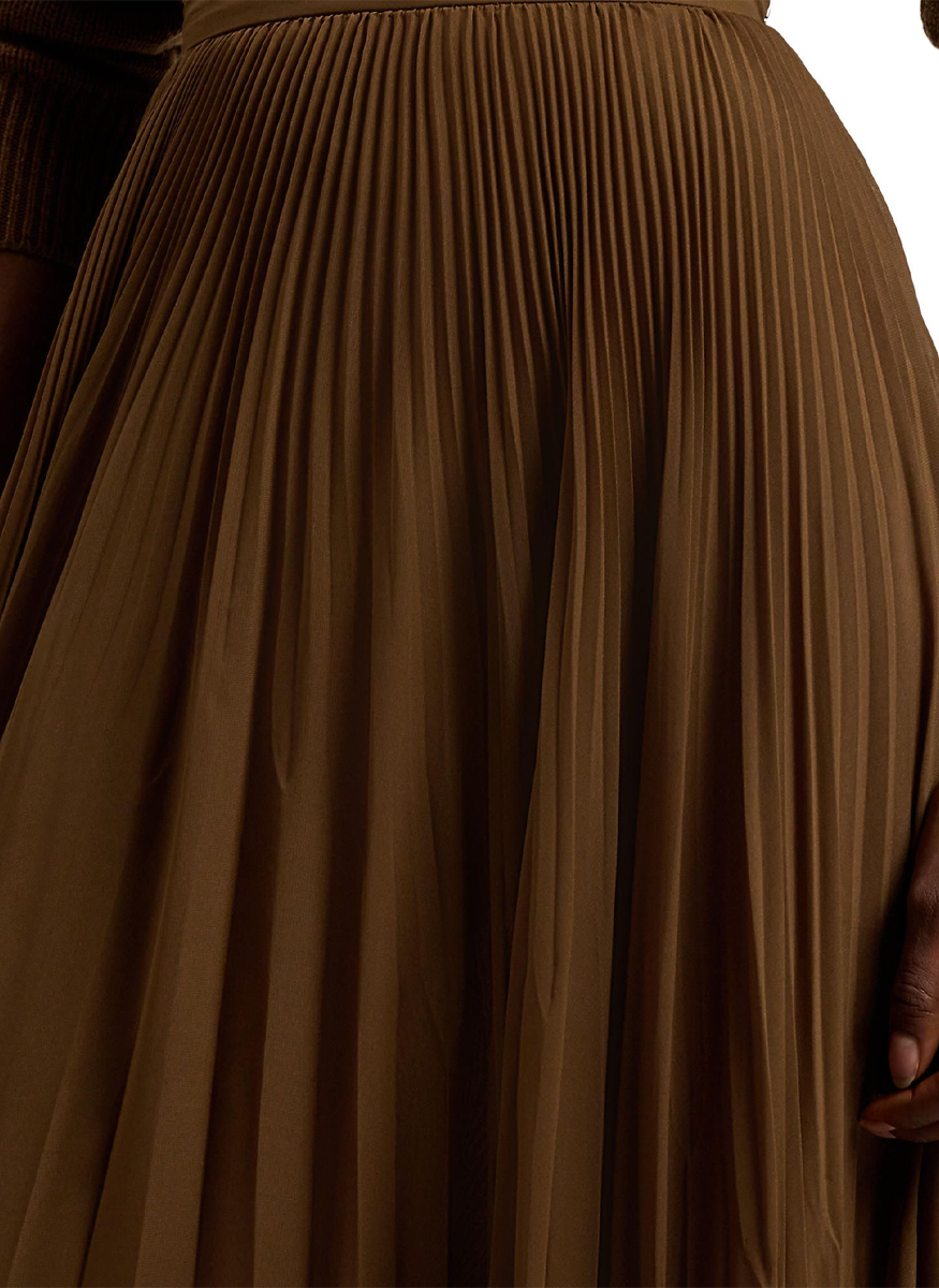 Marsha Pleated Chiffon Maxiskirt - Ralph Lauren Collection