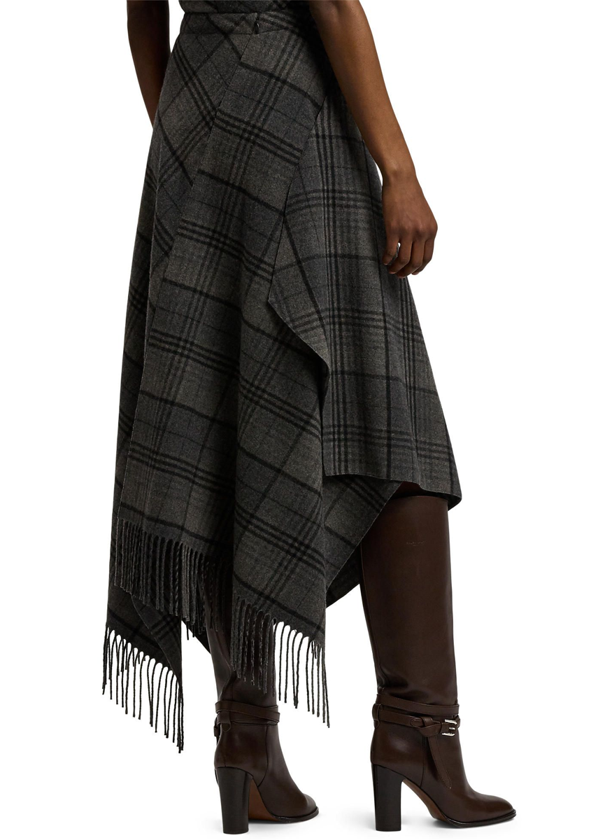 Hadiah Plaid Wool Skirt - Ralph Lauren Collection