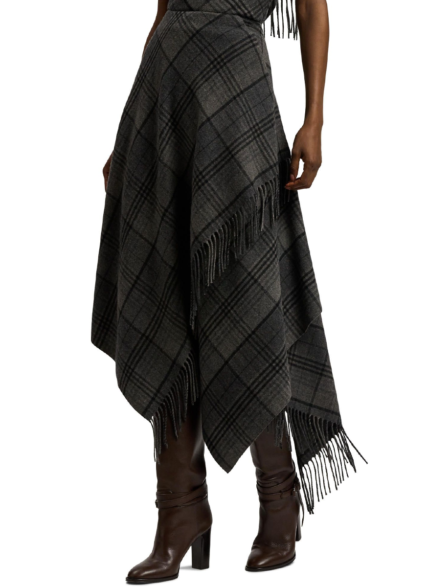 Hadiah Plaid Wool Skirt - Ralph Lauren Collection