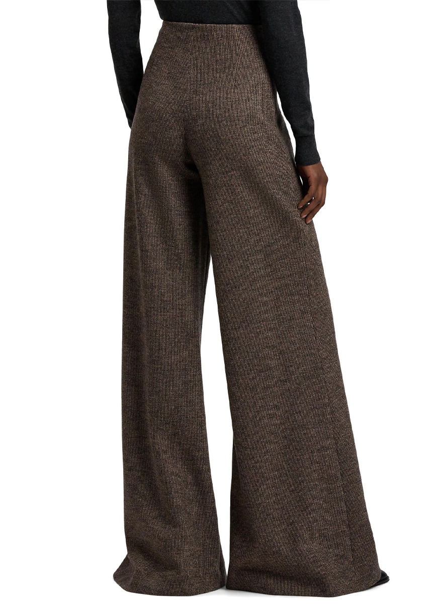 Isaiah Tick-Weave Jersey Wide-Leg Pant - Ralph Lauren Collection