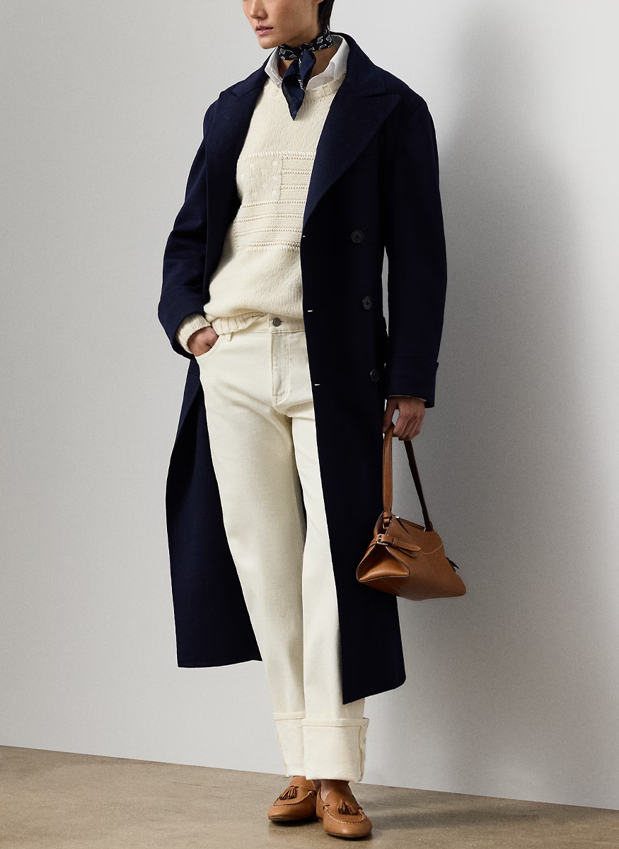 Flag Cashmere Crewneck Sweater