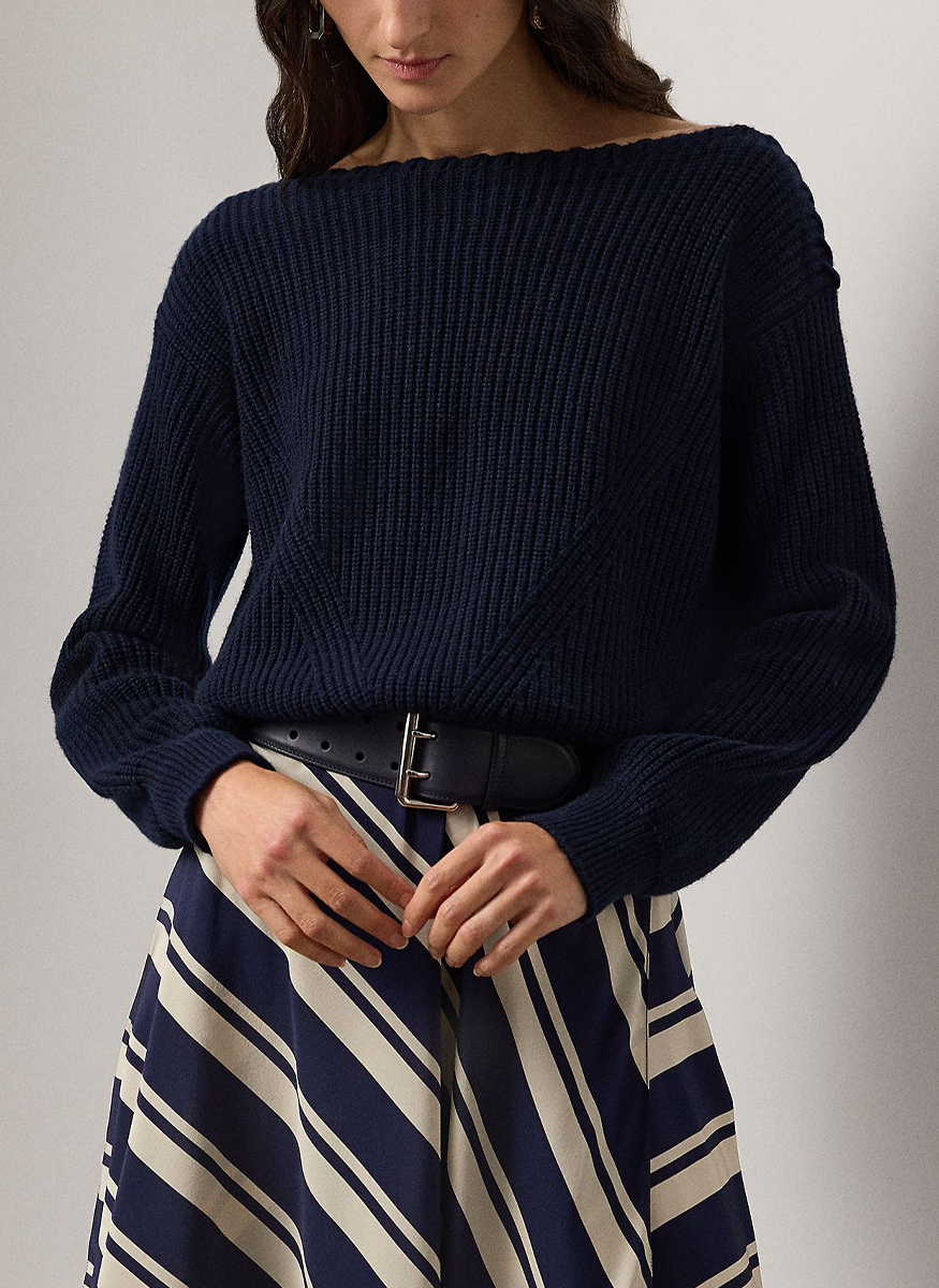 Cashmere Boatneck Sweater - Ralph Lauren Collection