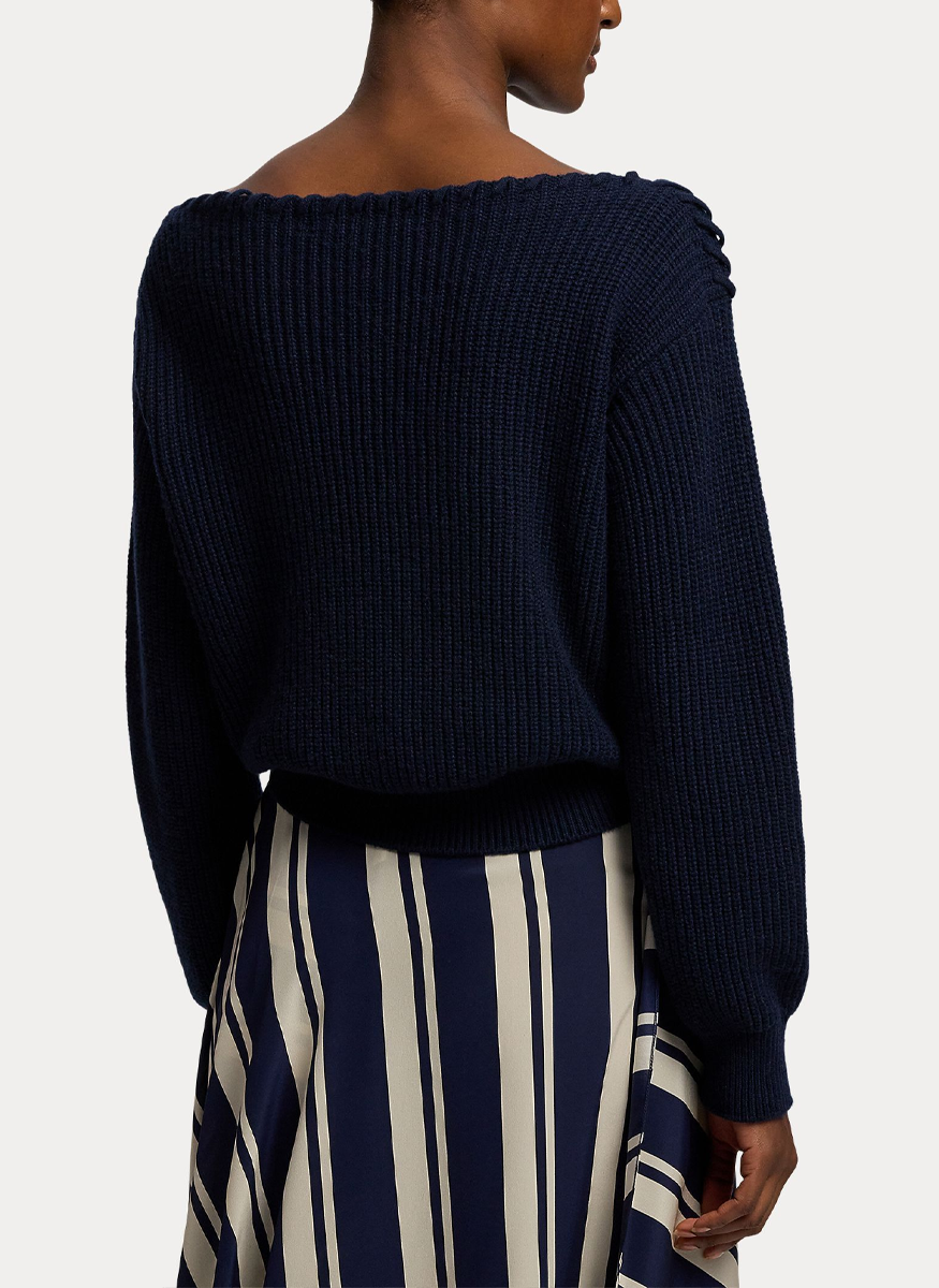 Cashmere Boatneck Sweater - Ralph Lauren Collection
