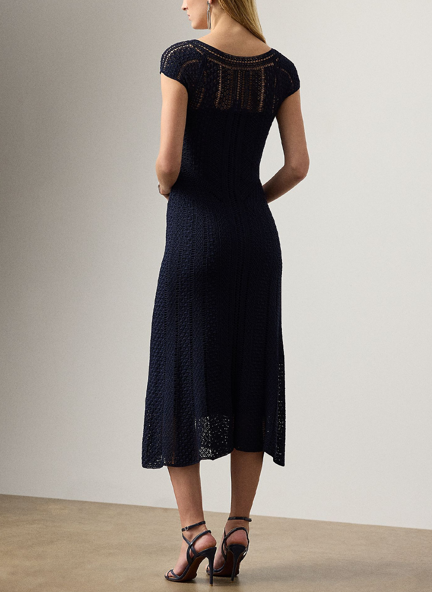 Crosley Hand-Crocheted Silk Day Dress - Ralph Lauren Collection
