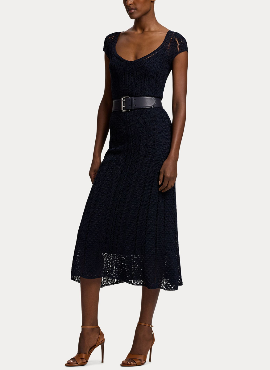 Crosley Hand-Crocheted Silk Day Dress - Ralph Lauren Collection