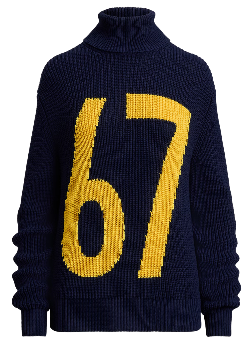 Intarsia-Knit Cotton-Silk Turtleneck