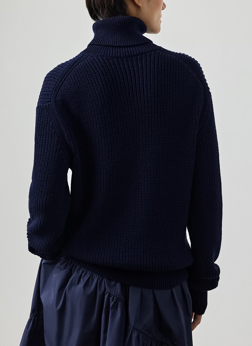 Intarsia-Knit Cotton-Silk Turtleneck - Ralph Lauren Collection