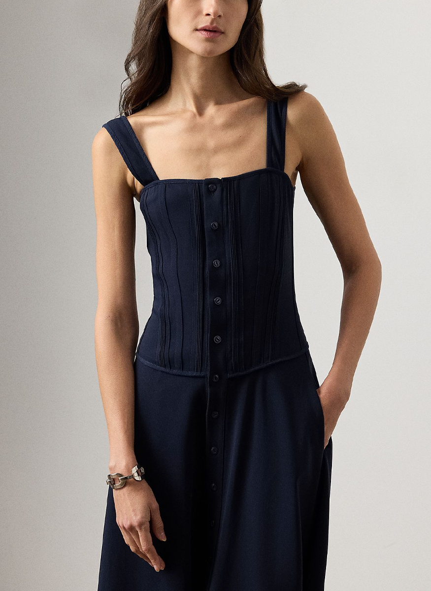 Sophee Cotton-Blend Sleeveless Day Dress - Ralph Lauren Collection