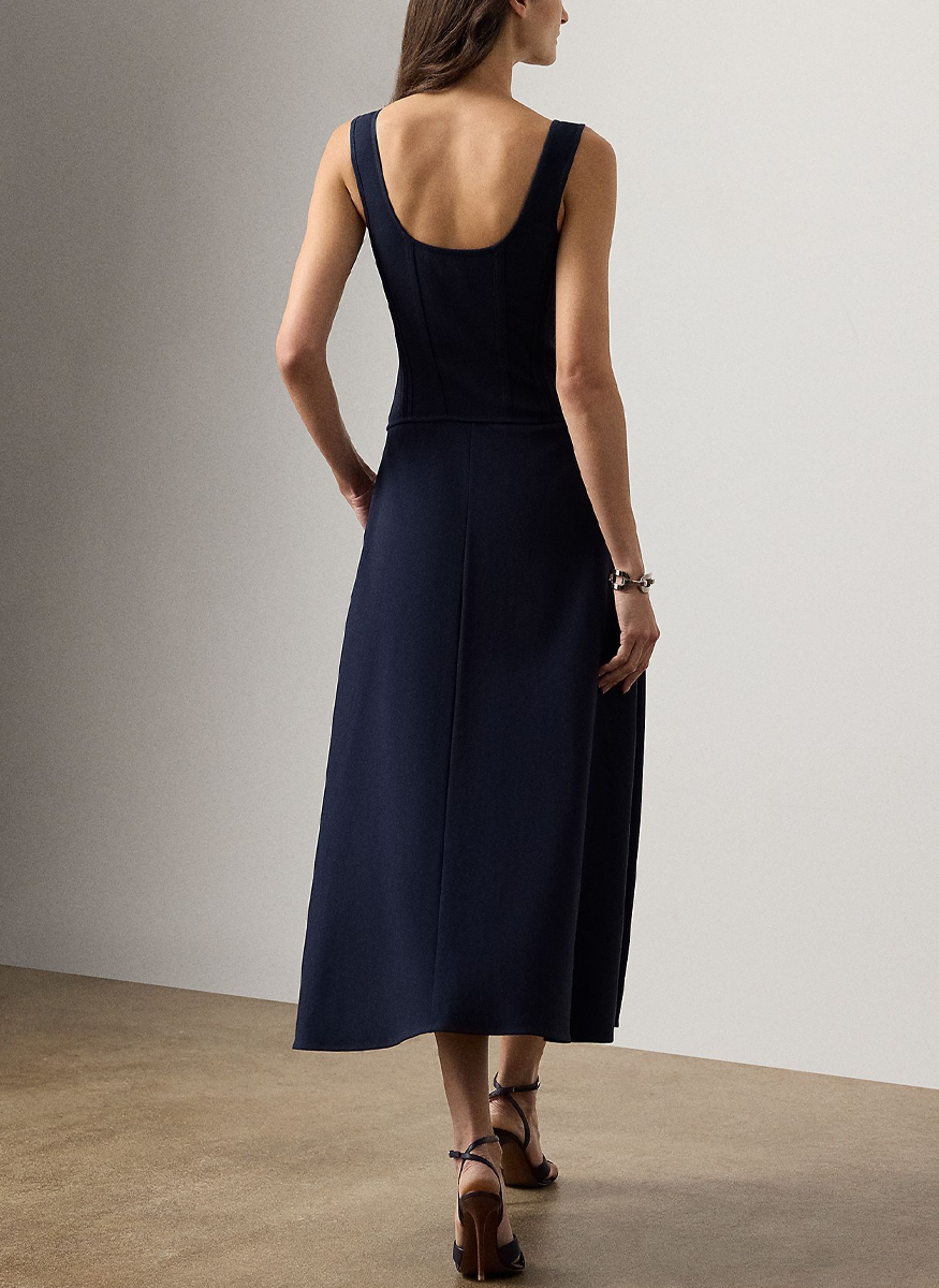 Sophee Cotton-Blend Sleeveless Day Dress - Ralph Lauren Collection
