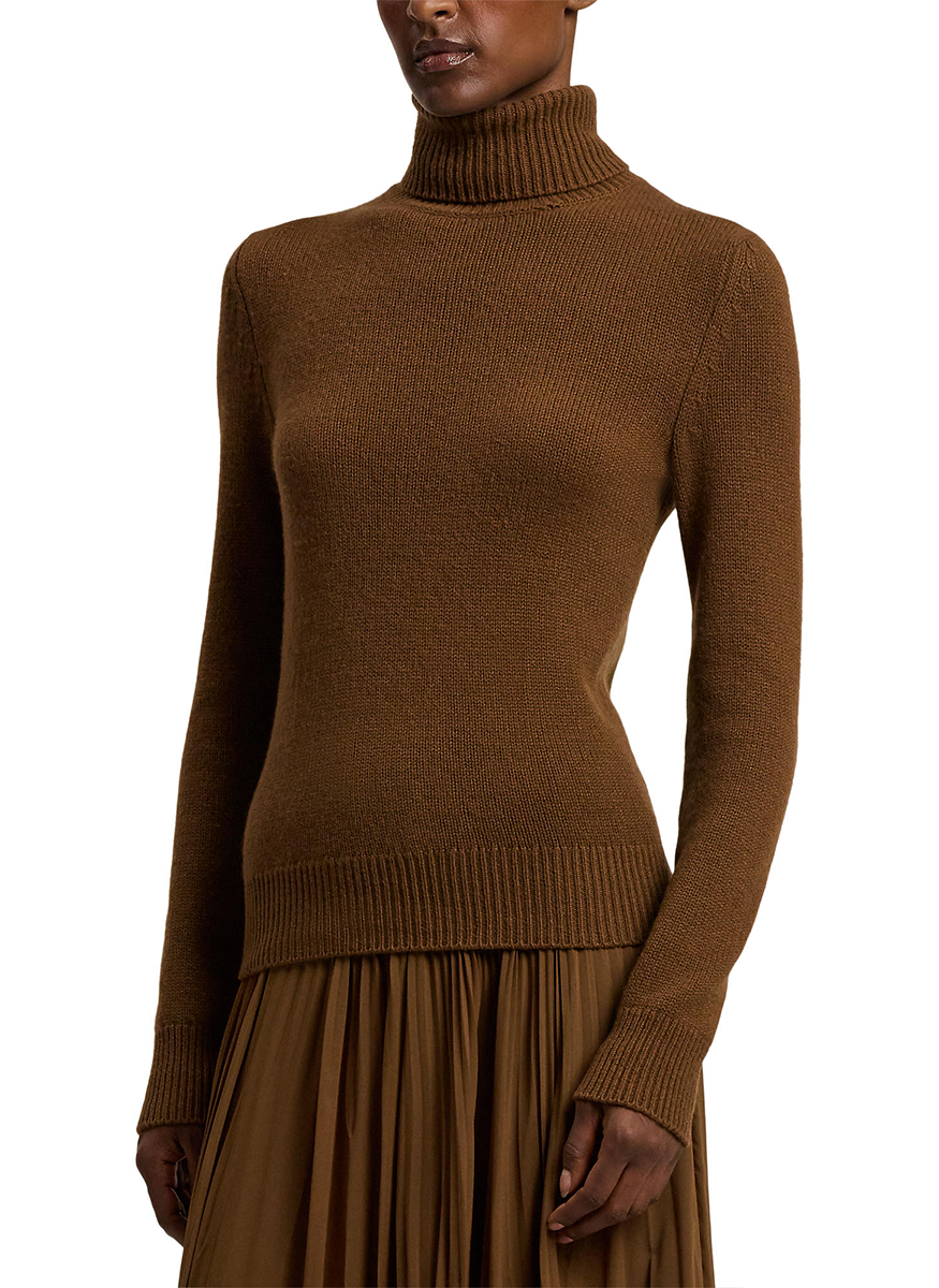 Lofty Cashmere Long Sleeve Turtleneck - Ralph Lauren Collection