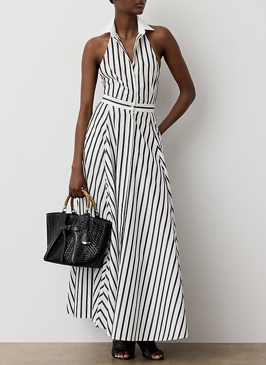 Eldred Striped Cotton Day Dress