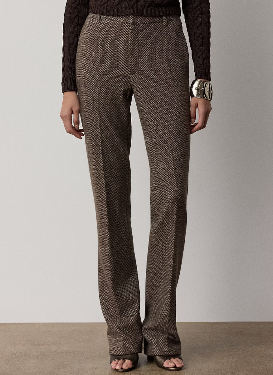 Lorna Broken-Twill Jersey Pant - Ralph Lauren Collection