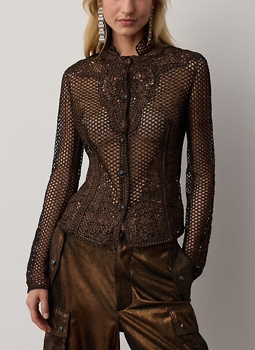 Wes Foiled Lamb-Suede Jacket - Ralph Lauren Collection