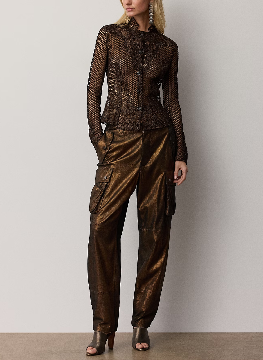 Wes Foiled Lamb-Suede Jacket - Ralph Lauren Collection