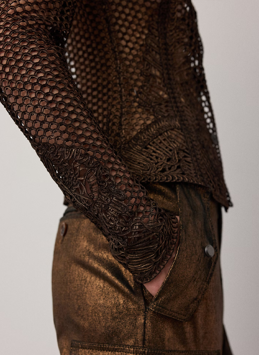 Wes Foiled Lamb-Suede Jacket - Ralph Lauren Collection
