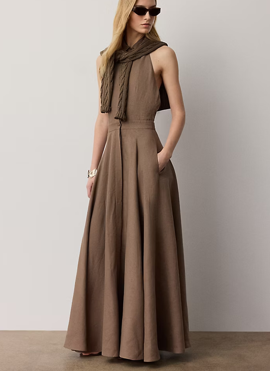 Eldred Linen Day Dress
