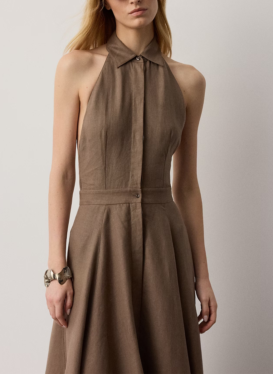 Eldred Linen Day Dress - Ralph Lauren Collection