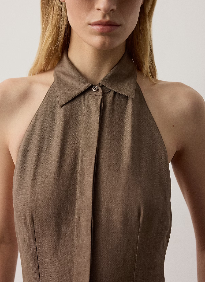 Eldred Linen Day Dress - Ralph Lauren Collection