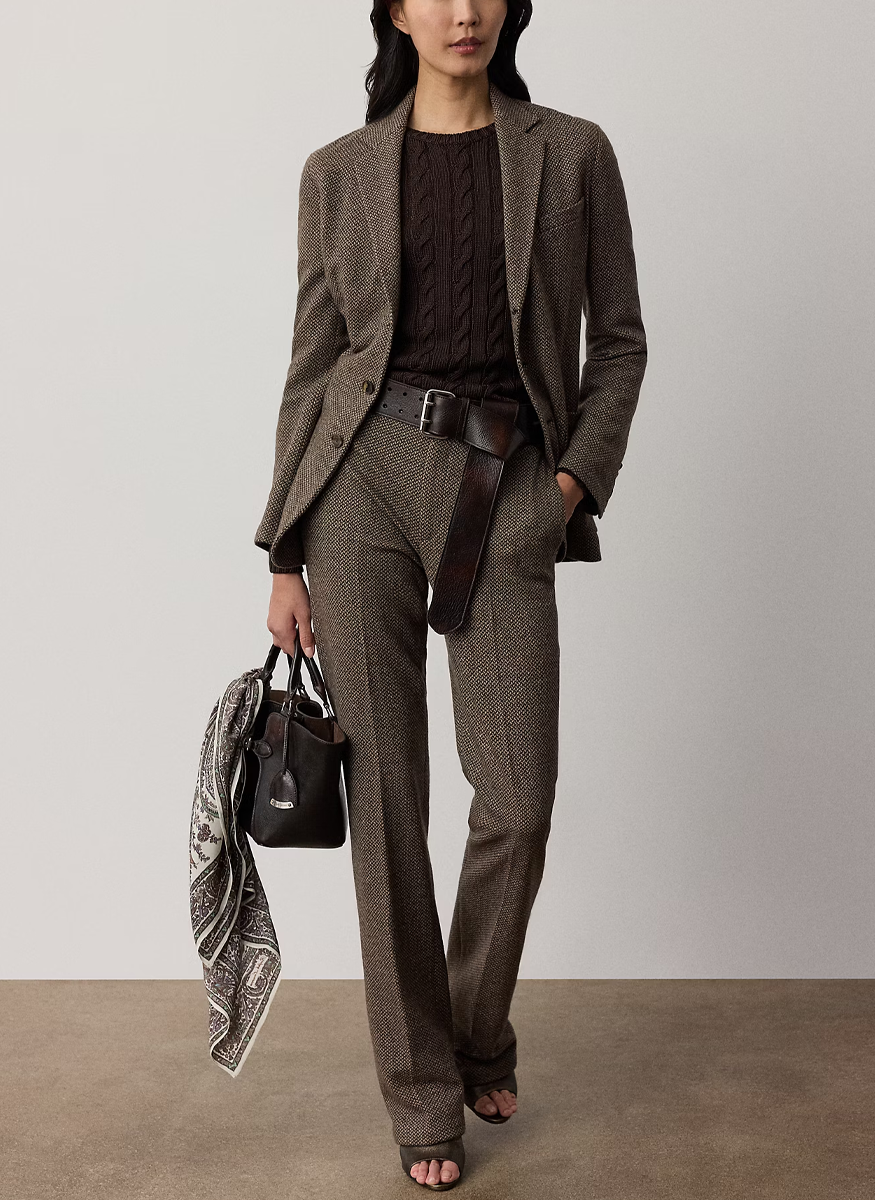 Cable-Knit Silk-Blend Crewneck Sweater - Ralph Lauren Collection