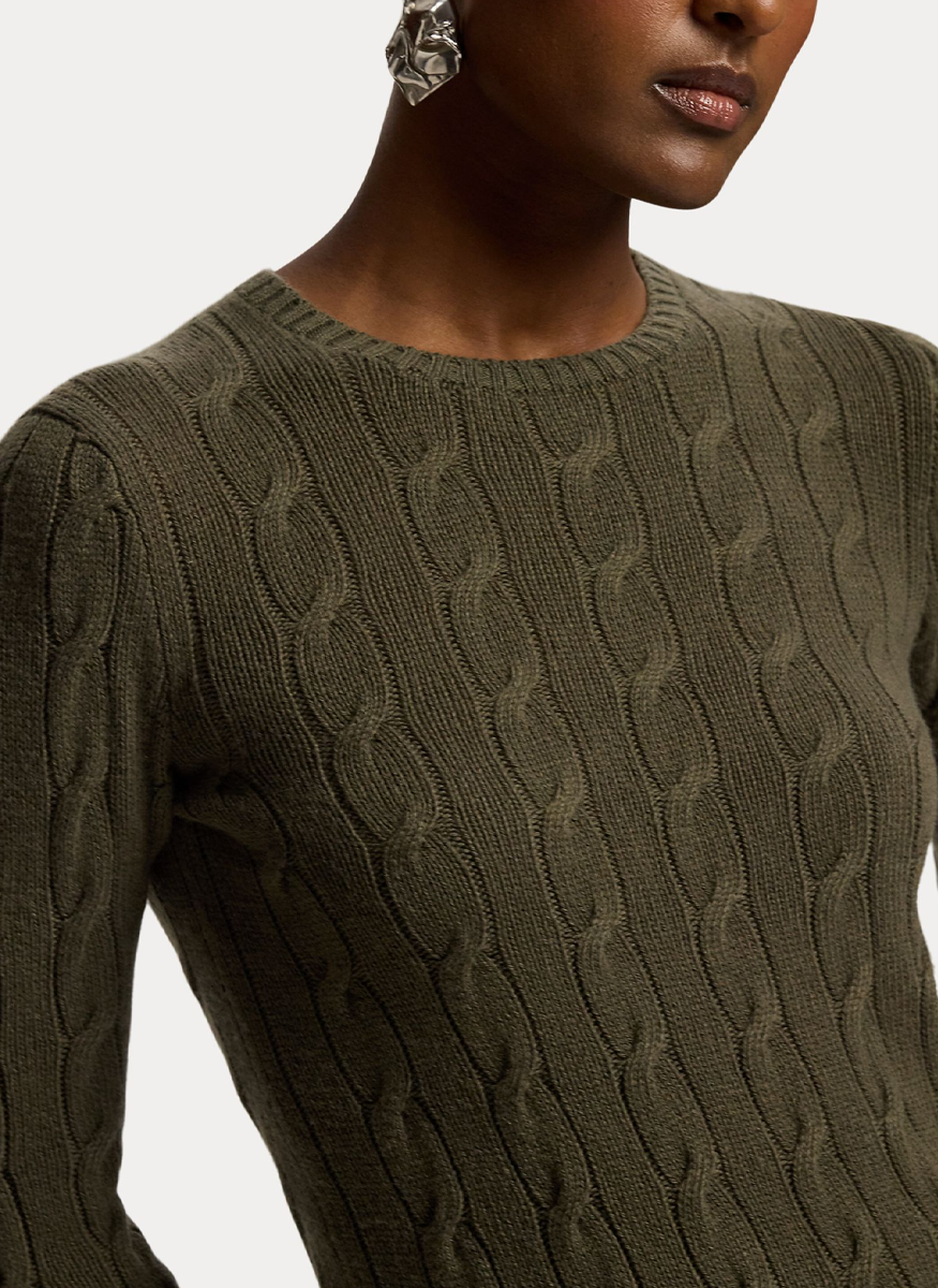 Lofty Cashmere Cable-Knit Crewneck Sweater - Ralph Lauren Collection