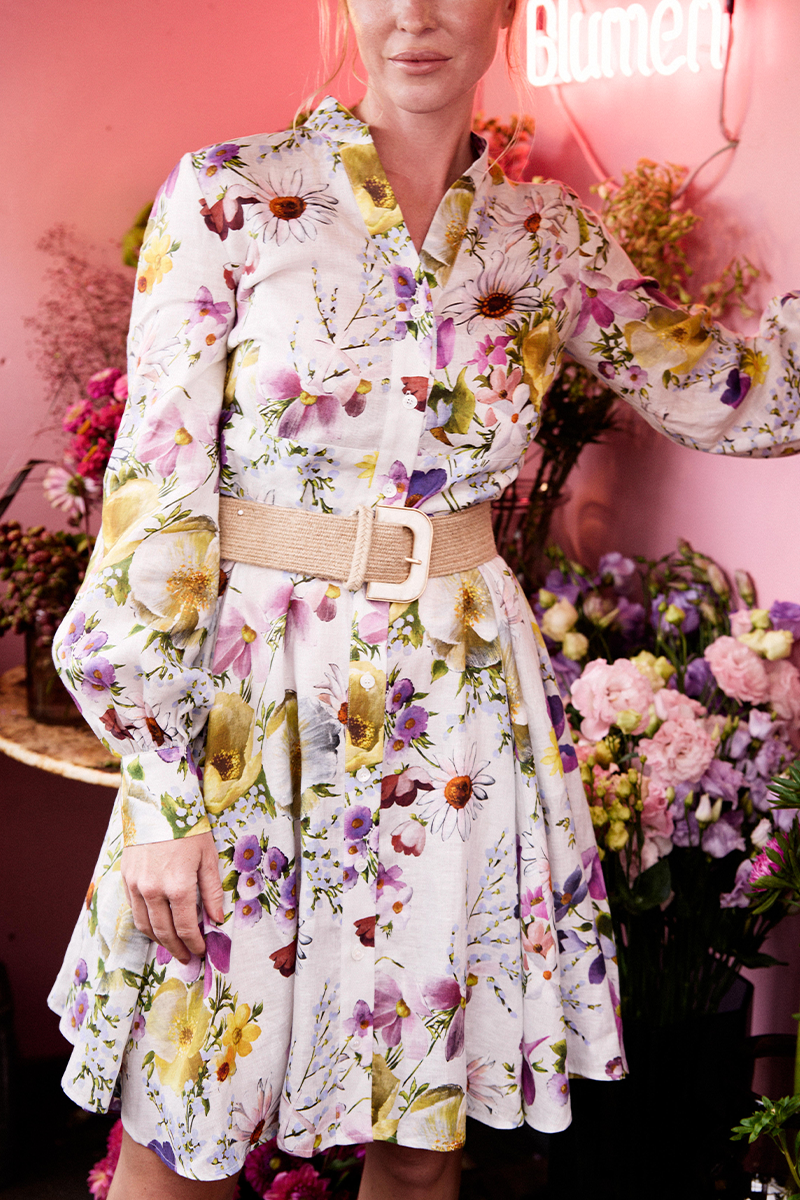 Hazel Colorful Flowers Dress