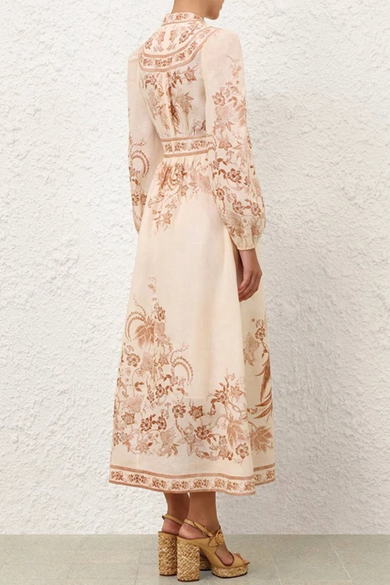 Indra Plunge Midi Dress - Zimmermann