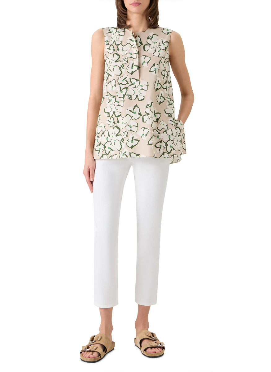 Papercut Flower Cotton Tunic