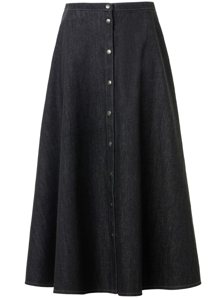 Denim Midi Skirt