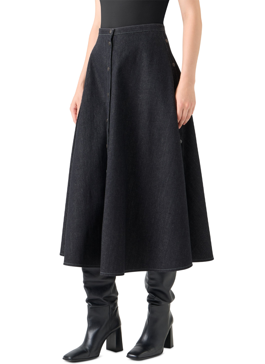 Denim Midi Skirt - Akris Punto