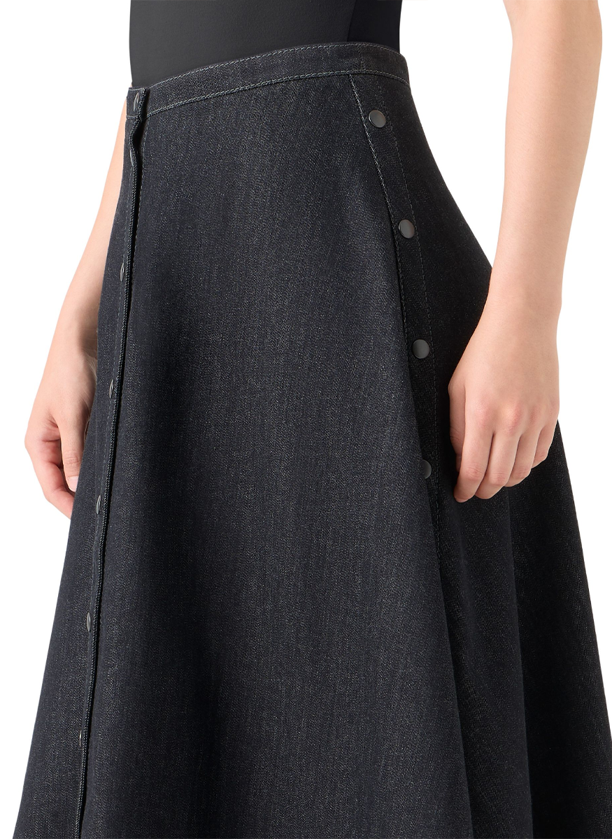 Denim Midi Skirt - Akris Punto