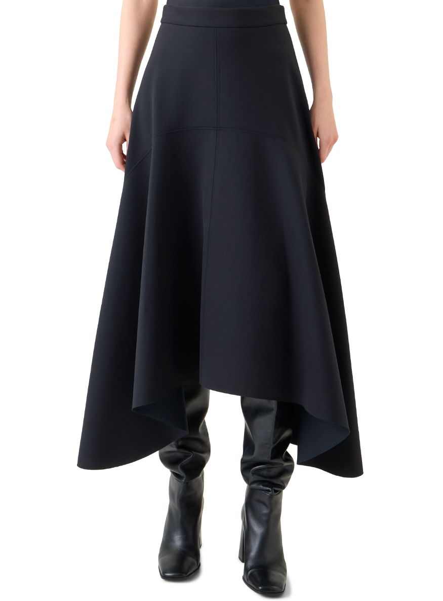 Asymmetrical Midi Skirt - Akris Punto